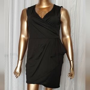 Acevog Black Sleeveless Mini Dress